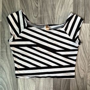 Striped Cropped Top (L)